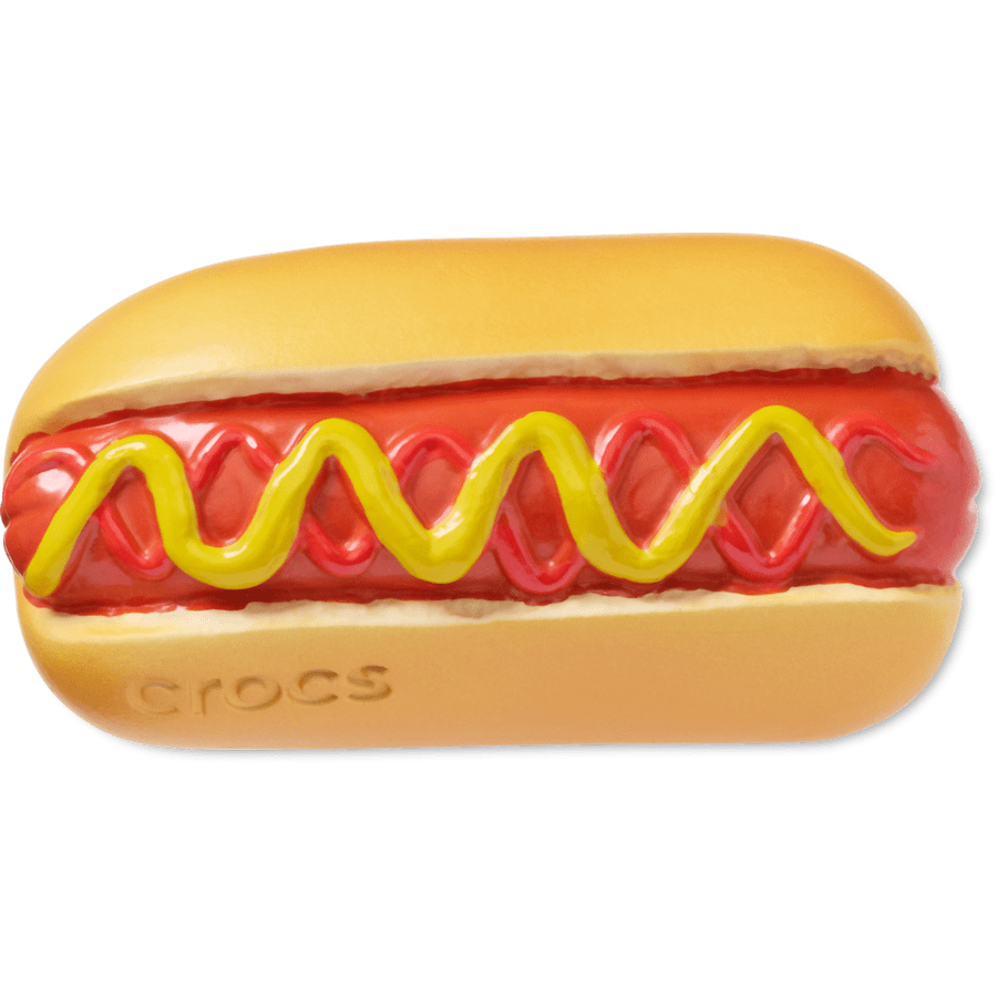 Crocs Hot Dog Dipped in Mustard Jibbitz™ charms