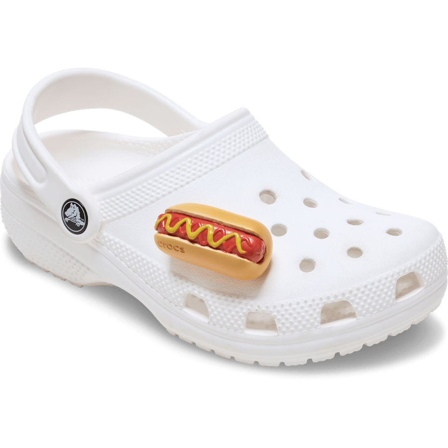 Crocs Hot Dog Dipped in Mustard Jibbitz™ charms