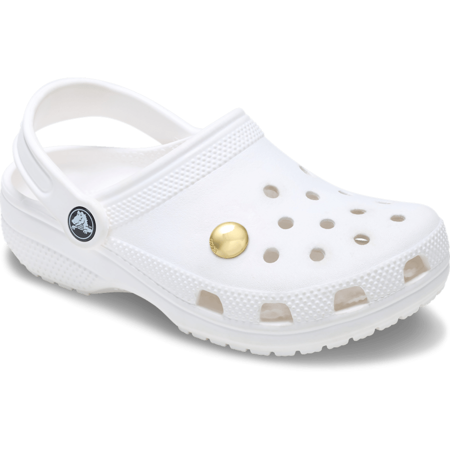 Crocs Large Gold Circle Stud Jibbitz™ charms