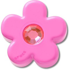 Crocs Bright Pink Flower With Gem Jibbitz™ charms