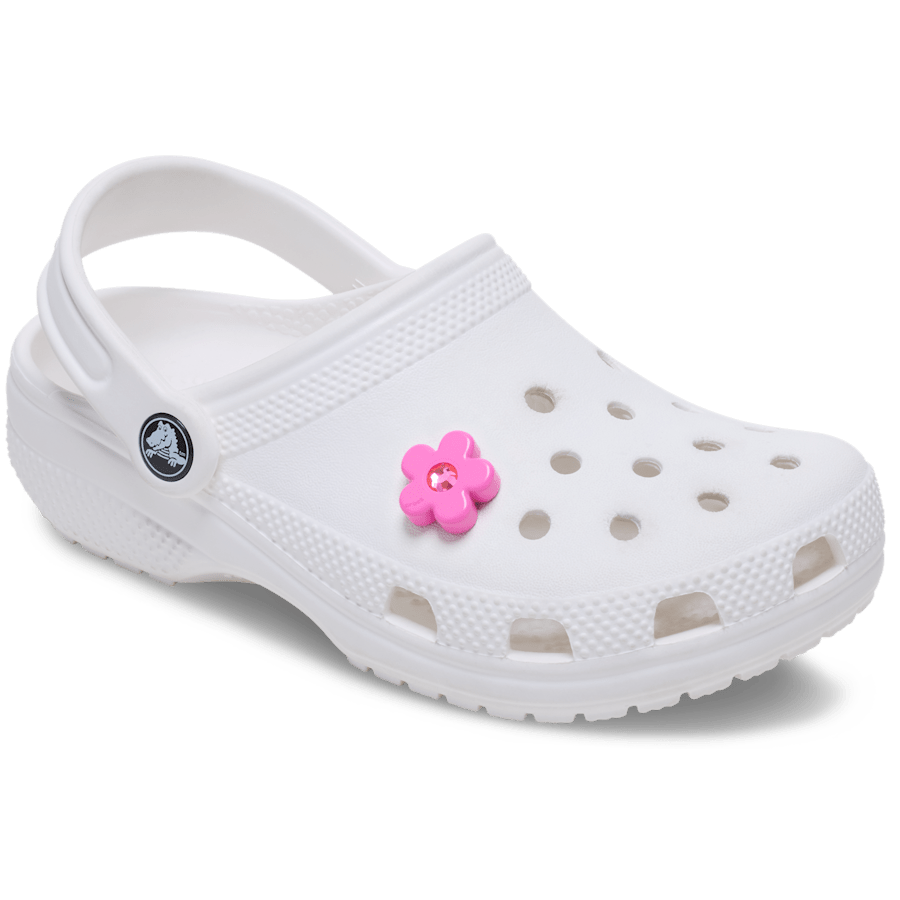 Crocs Bright Pink Flower With Gem Jibbitz™ charms