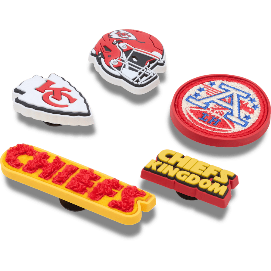 Crocs NFL Kansas City Chiefs 5 Pack Jibbitz Shoe Charm
