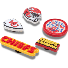 Crocs NFL Kansas City Chiefs 5 Pack Jibbitz Shoe Charm