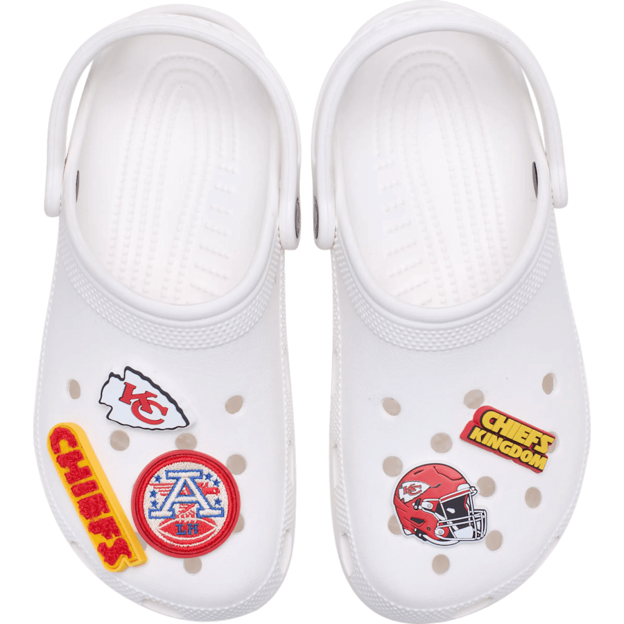 Crocs NFL Kansas City Chiefs 5 Pack Jibbitz Shoe Charm