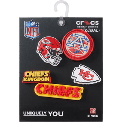 Crocs NFL Kansas City Chiefs 5 Pack Jibbitz Shoe Charm