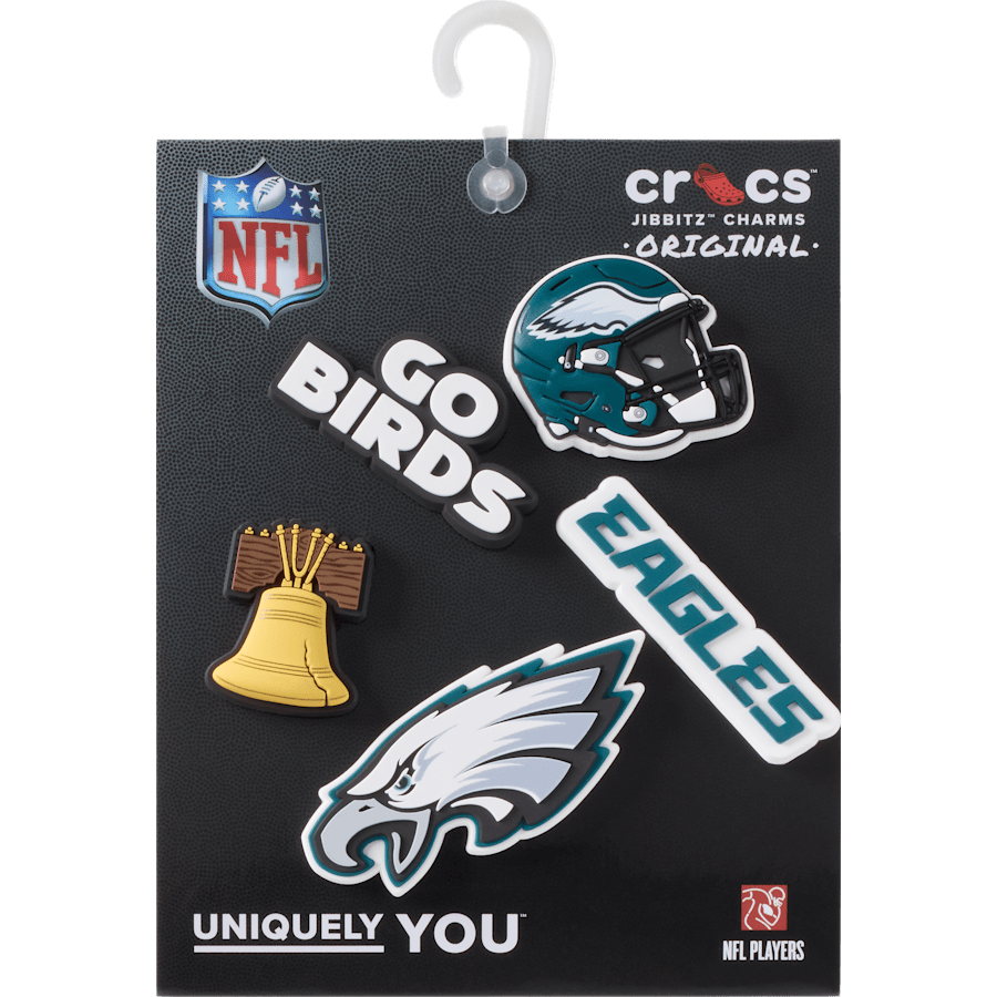 Crocs NFL Philadelphia Eagles 5 Pack Jibbitz Shoe Charm
