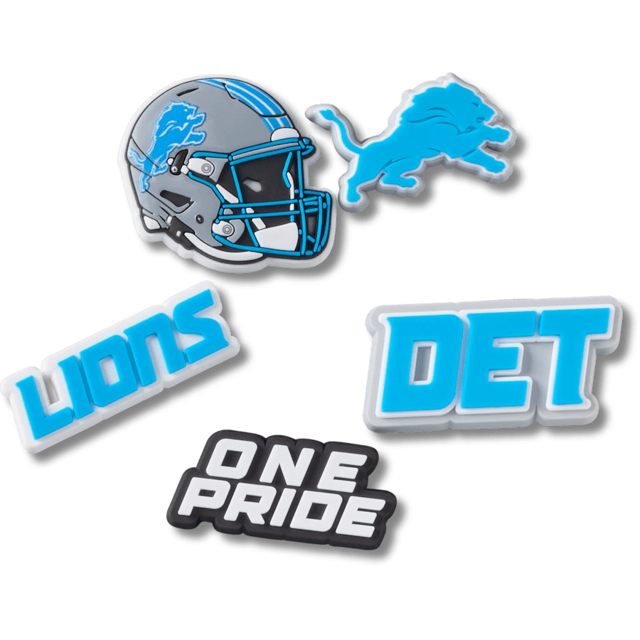 Crocs NFL Detroit Lions 5 Pack Jibbitz Shoe Charm