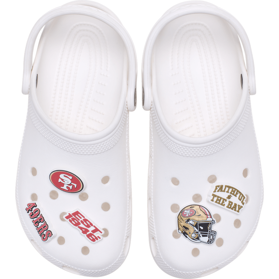 Crocs NFL San Francisco 49ers 5 Pack Jibbitz Shoe Charm