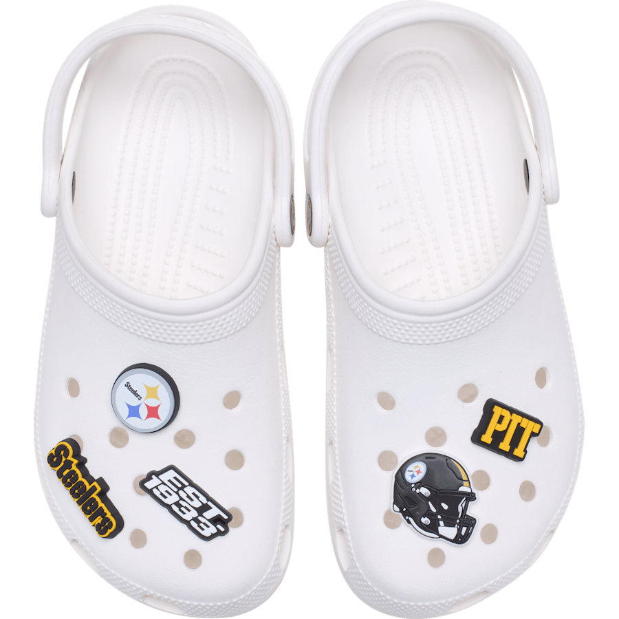 Crocs NFL Pittsburgh Steelers 5 Pack Jibbitz Shoe Charm