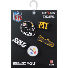 Crocs NFL Pittsburgh Steelers 5 Pack Jibbitz Shoe Charm