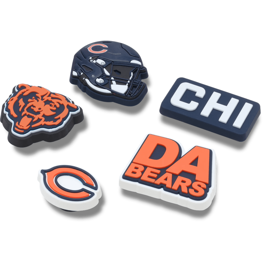Crocs NFL Chicago Bears 5 Pack Jibbitz Shoe Charm
