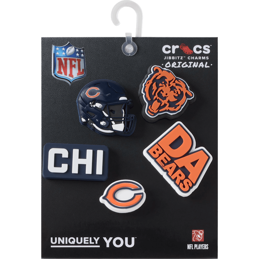 Crocs NFL Chicago Bears 5 Pack Jibbitz Shoe Charm