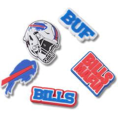 Crocs NFL Buffalo Bills 5 Pack Jibbitz Shoe Charm