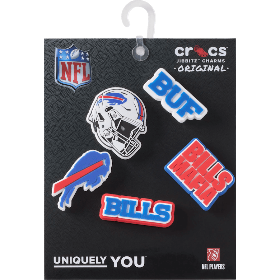 Crocs NFL Buffalo Bills 5 Pack Jibbitz Shoe Charm
