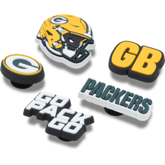 Crocs NFL Green Bay Packers 5 Pack Jibbitz Shoe Charm
