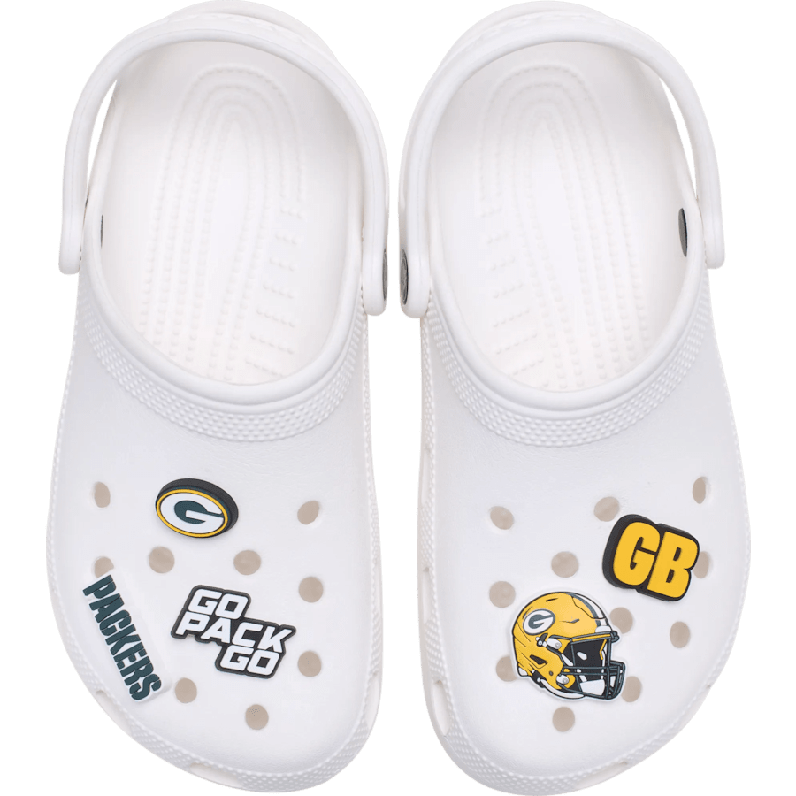 Crocs NFL Green Bay Packers 5 Pack Jibbitz Shoe Charm