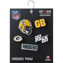 Crocs NFL Green Bay Packers 5 Pack Jibbitz Shoe Charm