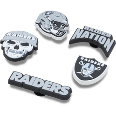 Crocs NFL Las Vegas Raiders 5 Pack Jibbitz Shoe Charm