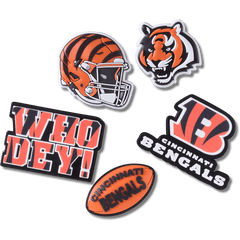 Crocs NFL Cincinnati Bengals 5 Pack Jibbitz Shoe Charm