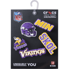 Crocs NFL Minnesota Vikings 5 Pack Jibbitz Shoe Charm