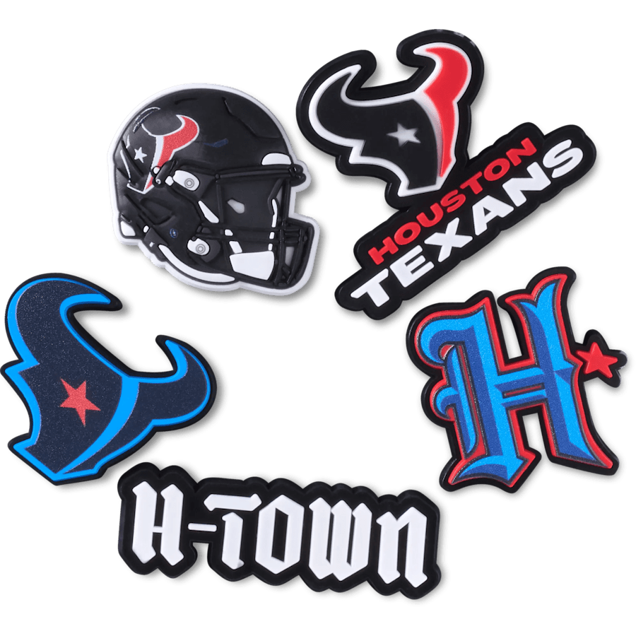 Crocs NFL Houston Texans 5 Pack Jibbitz Shoe Charm