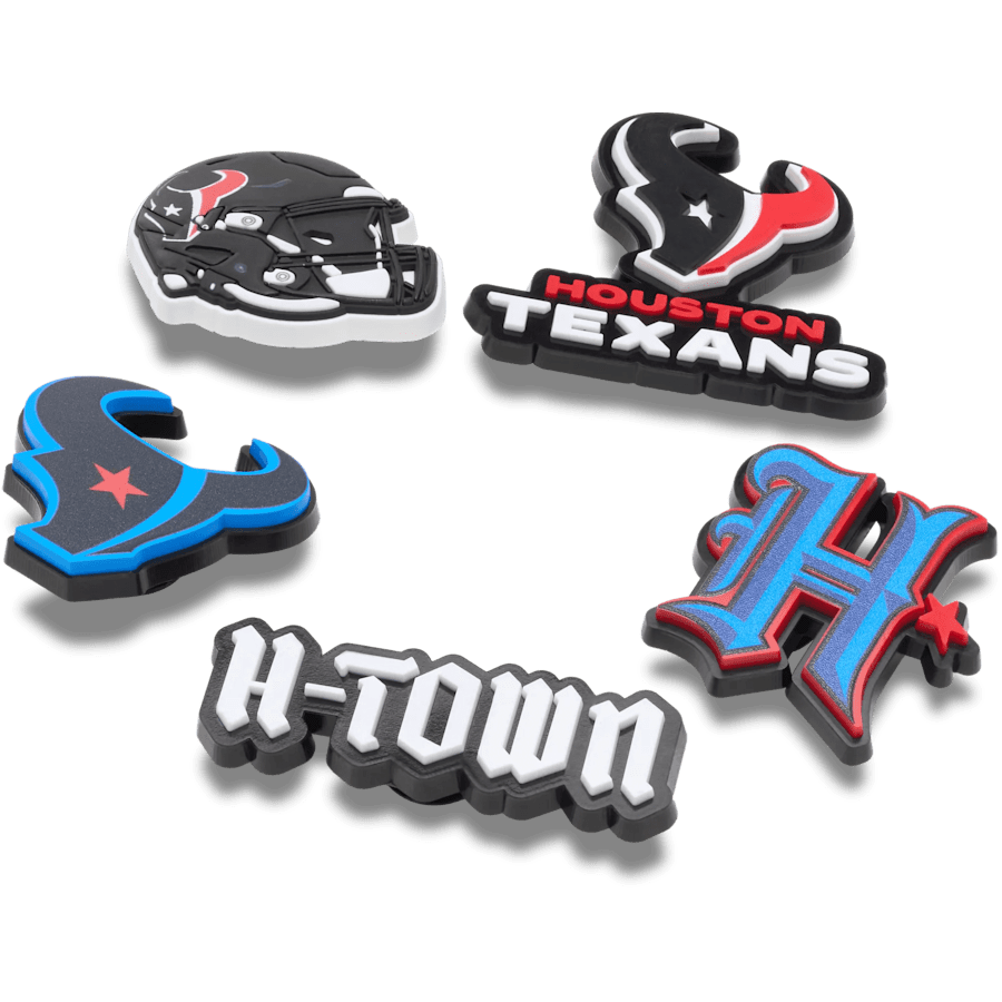 Crocs NFL Houston Texans 5 Pack Jibbitz Shoe Charm