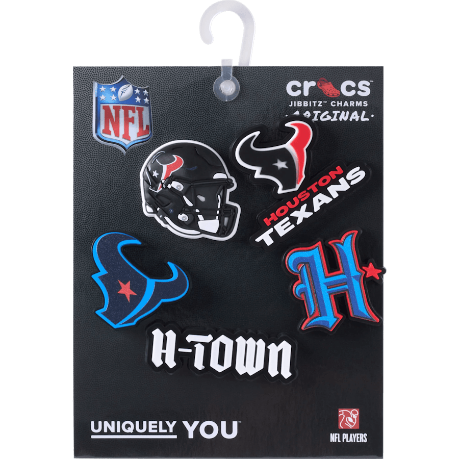 Crocs NFL Houston Texans 5 Pack Jibbitz Shoe Charm