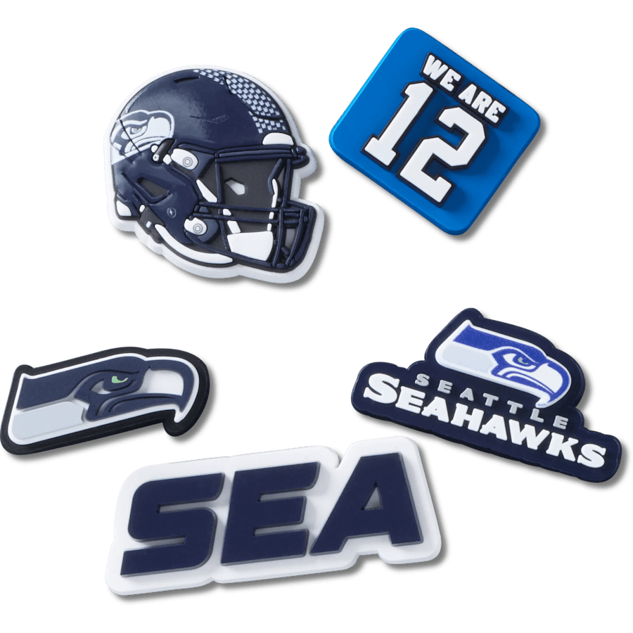 Crocs NFL Seattle Seahawks 5 Pack Jibbitz Shoe Charm