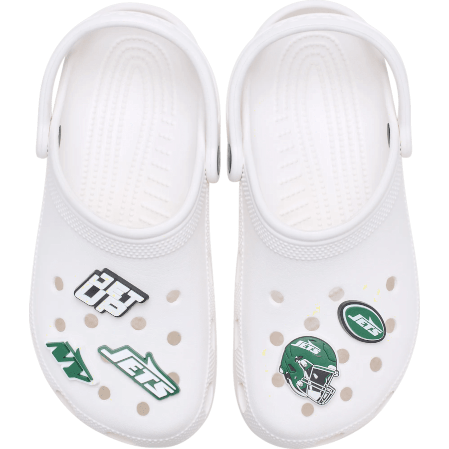 Crocs NFL New York Jets 5 Pack Jibbitz Shoe Charm