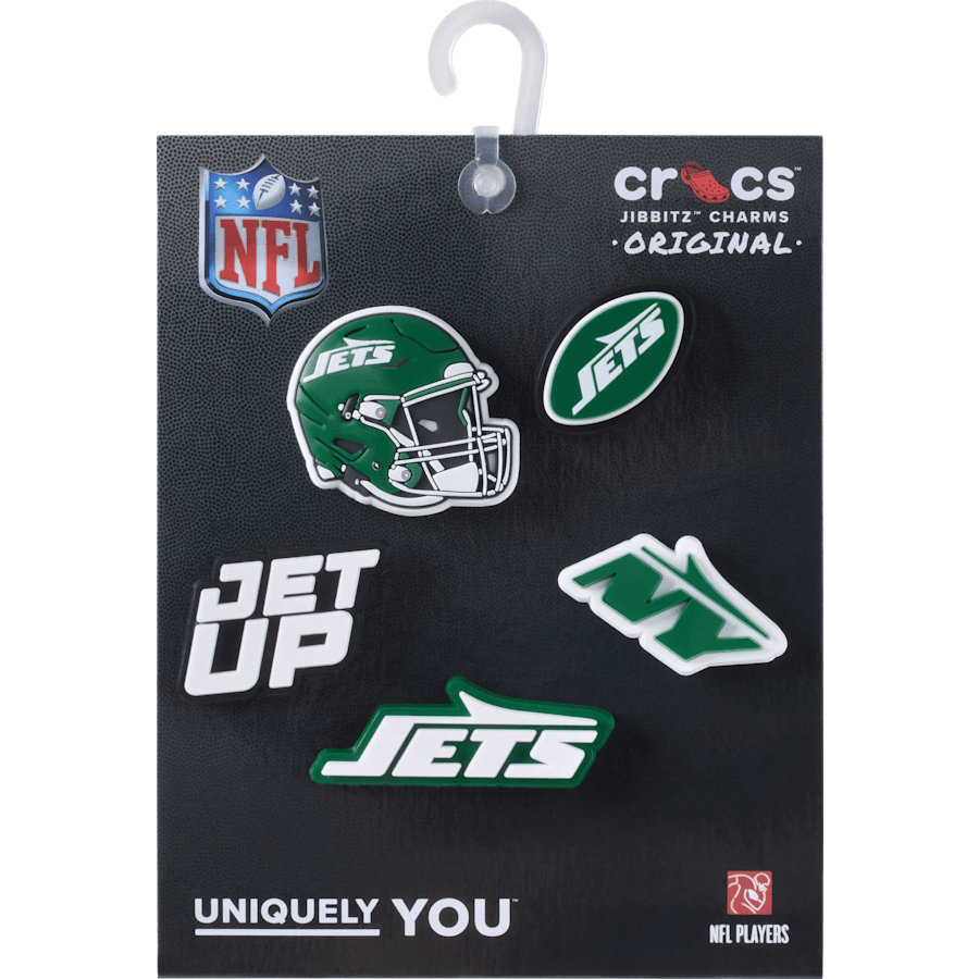 Crocs NFL New York Jets 5 Pack Jibbitz Shoe Charm