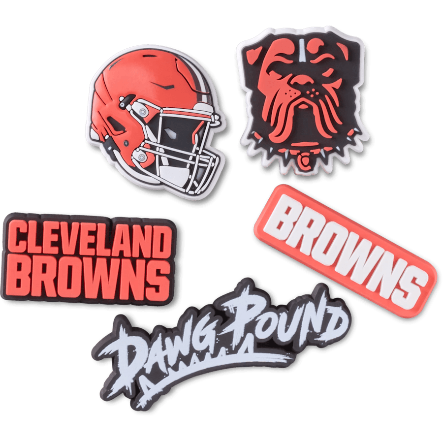 Crocs NFL Cleveland Browns 5 Pack Jibbitz Shoe Charm