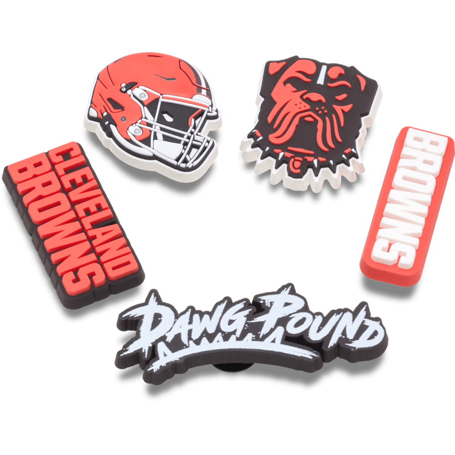 Crocs NFL Cleveland Browns 5 Pack Jibbitz Shoe Charm