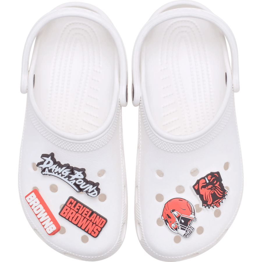 Crocs NFL Cleveland Browns 5 Pack Jibbitz Shoe Charm