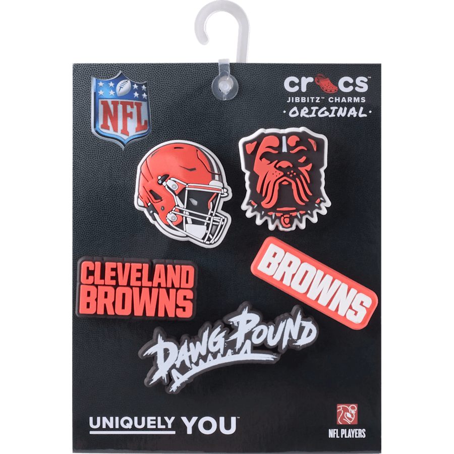 Crocs NFL Cleveland Browns 5 Pack Jibbitz Shoe Charm