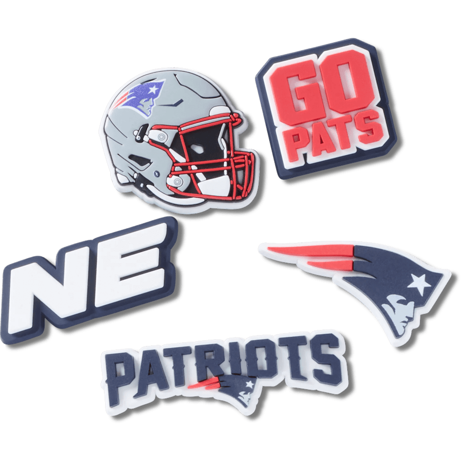 Crocs NFL New England Patriots 5 Pack Jibbitz Shoe Charm