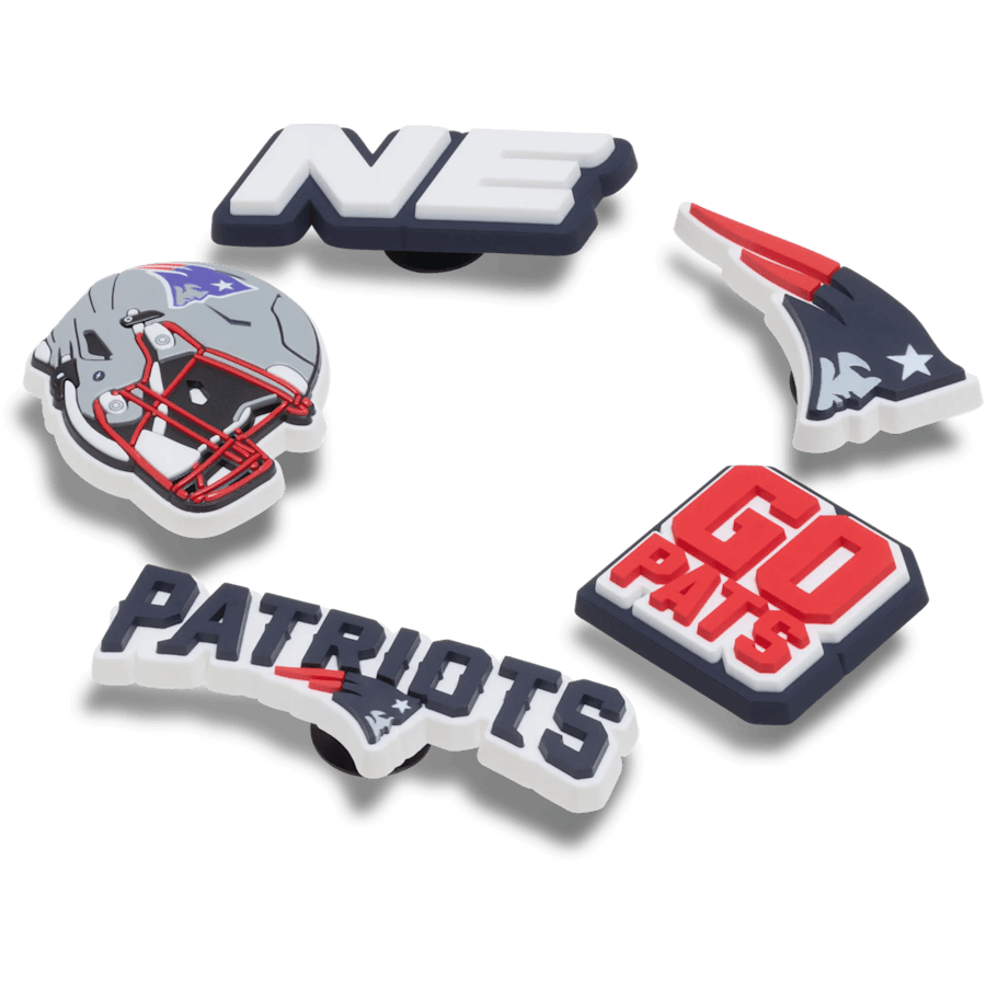 Crocs NFL New England Patriots 5 Pack Jibbitz Shoe Charm