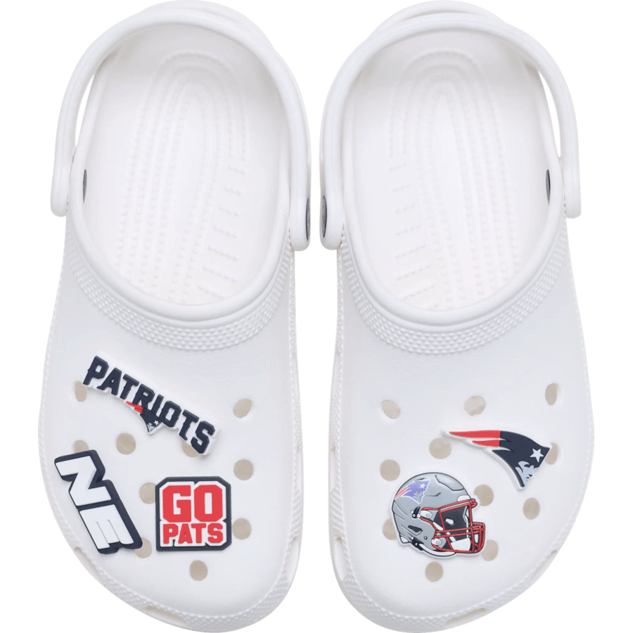 Crocs NFL New England Patriots 5 Pack Jibbitz Shoe Charm