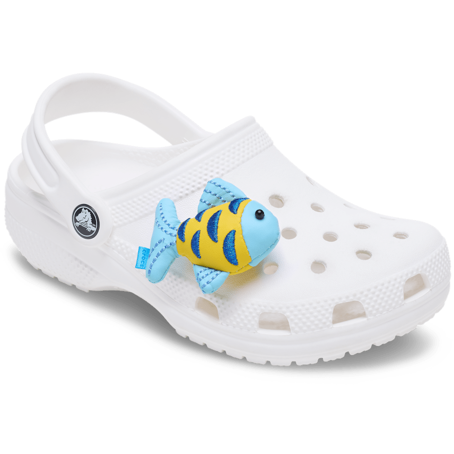 Crocs Blue and Gold Sparkle Fish Jibbitz™ charms