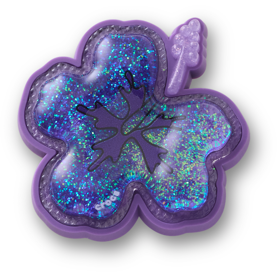 Crocs Squish Purple Hibiscus Jibbitz™ charms