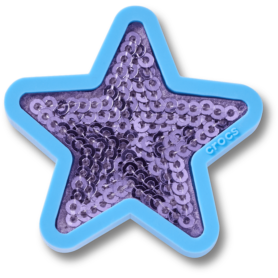 Crocs Purple Sequin Star Jibbitz™ charms
