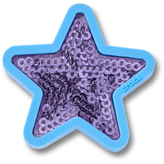 Crocs Purple Sequin Star Jibbitz™ charms