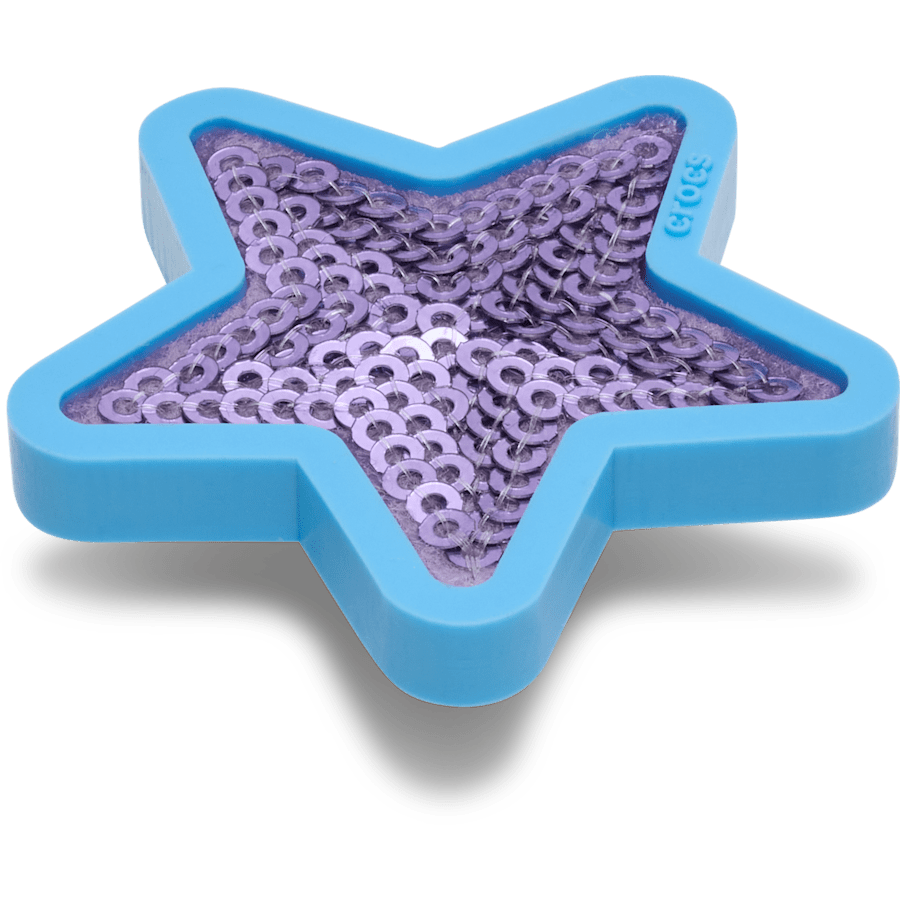 Crocs Purple Sequin Star Jibbitz™ charms