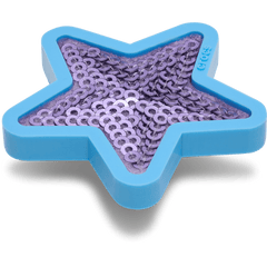Crocs Purple Sequin Star Jibbitz™ charms