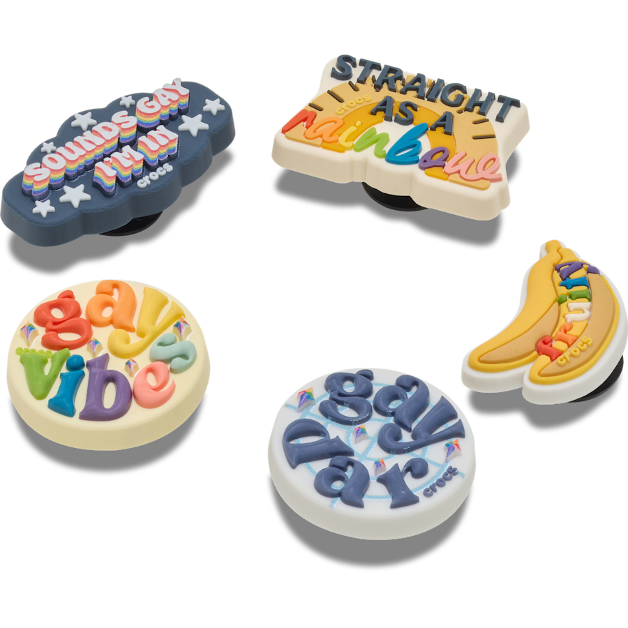Crocs Irreverent Pride 5 Pack Jibbitz™ charms