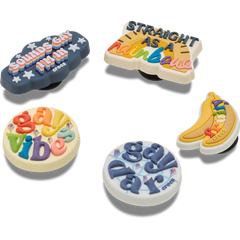 Crocs Irreverent Pride 5 Pack Jibbitz™ charms