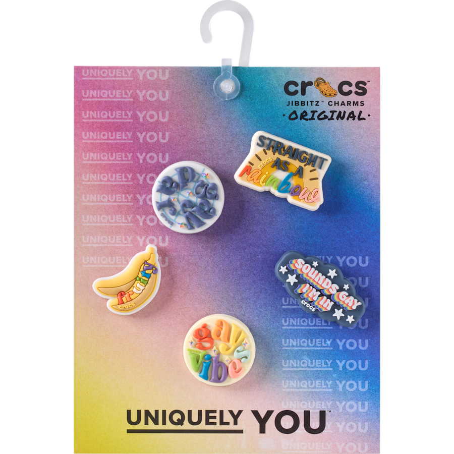 Crocs Irreverent Pride 5 Pack Jibbitz™ charms