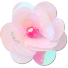 Crocs Sequin Pink Flower Jibbitz™ charms