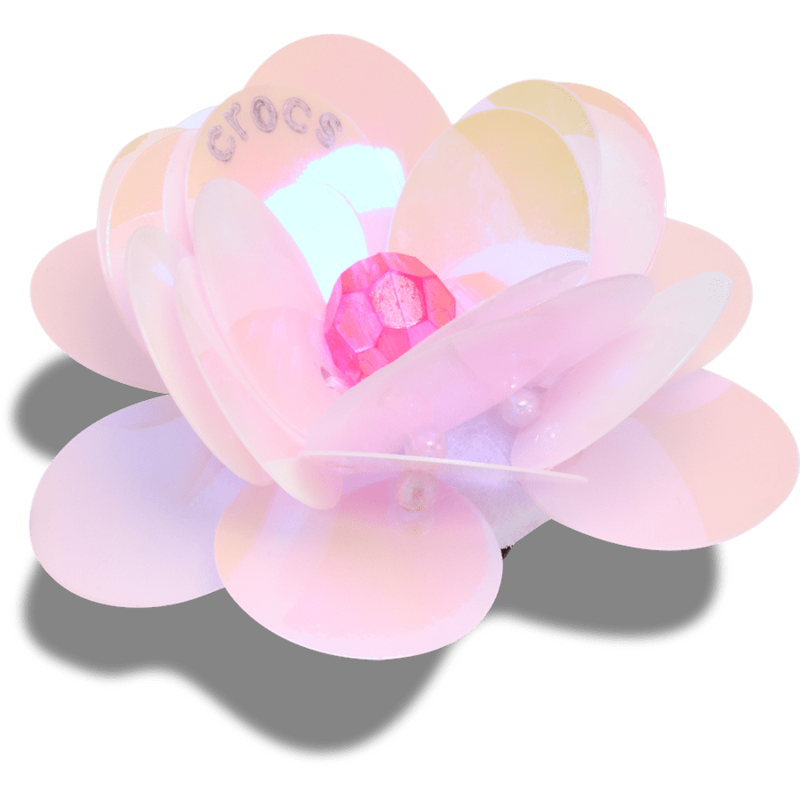 Crocs Sequin Pink Flower Jibbitz™ charms