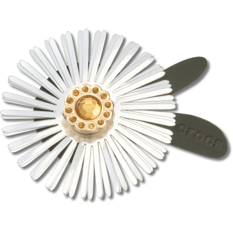 Crocs Silver Sequin Flower Jibbitz™ charms