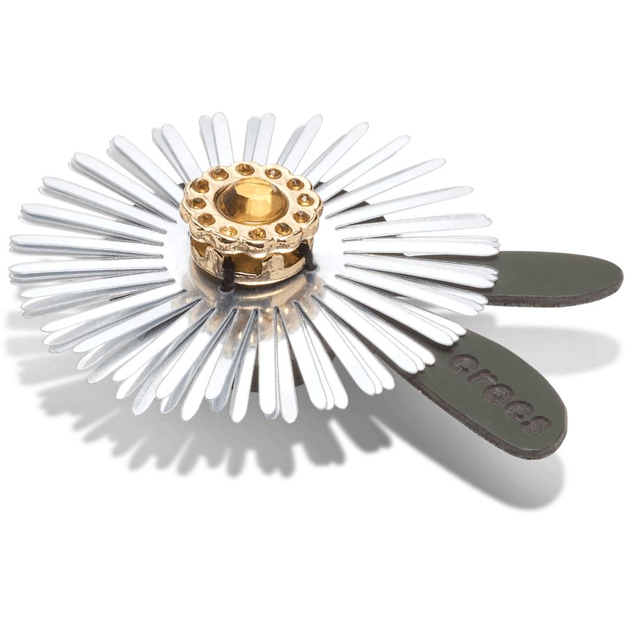 Crocs Silver Sequin Flower Jibbitz™ charms